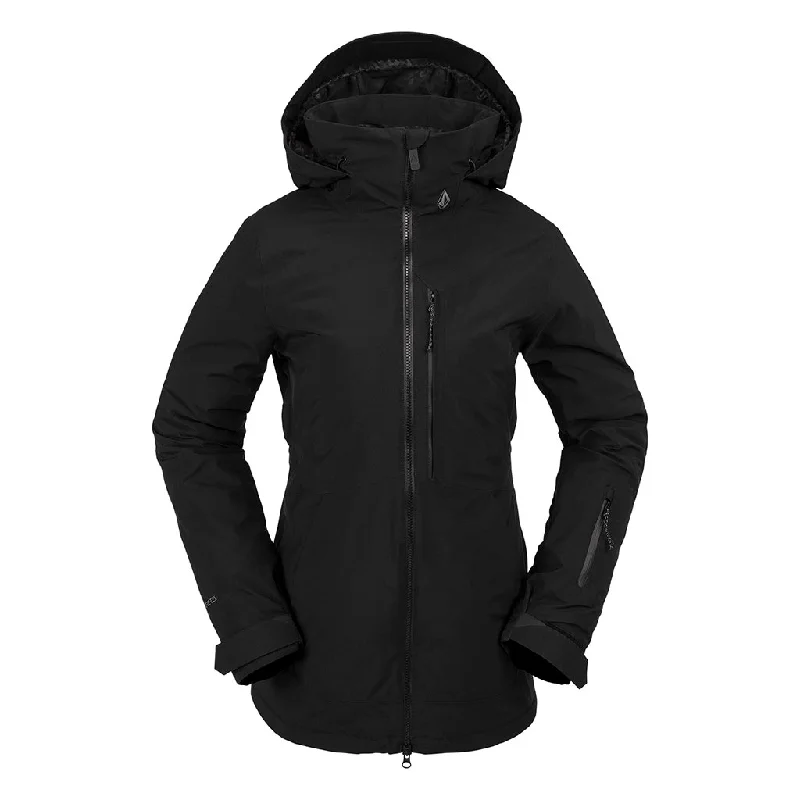 Women's military - style jackets with epaulets for a tough and fashionable appearanceVolcom 2024 Womens 3D Stretch Gore-Tex Jacket - Black Women's military - style jackets with epaulets for a tough and fashionable appearanceVolcom 2024 Womens 3D Stretch Gore-Tex Jacket - Black
