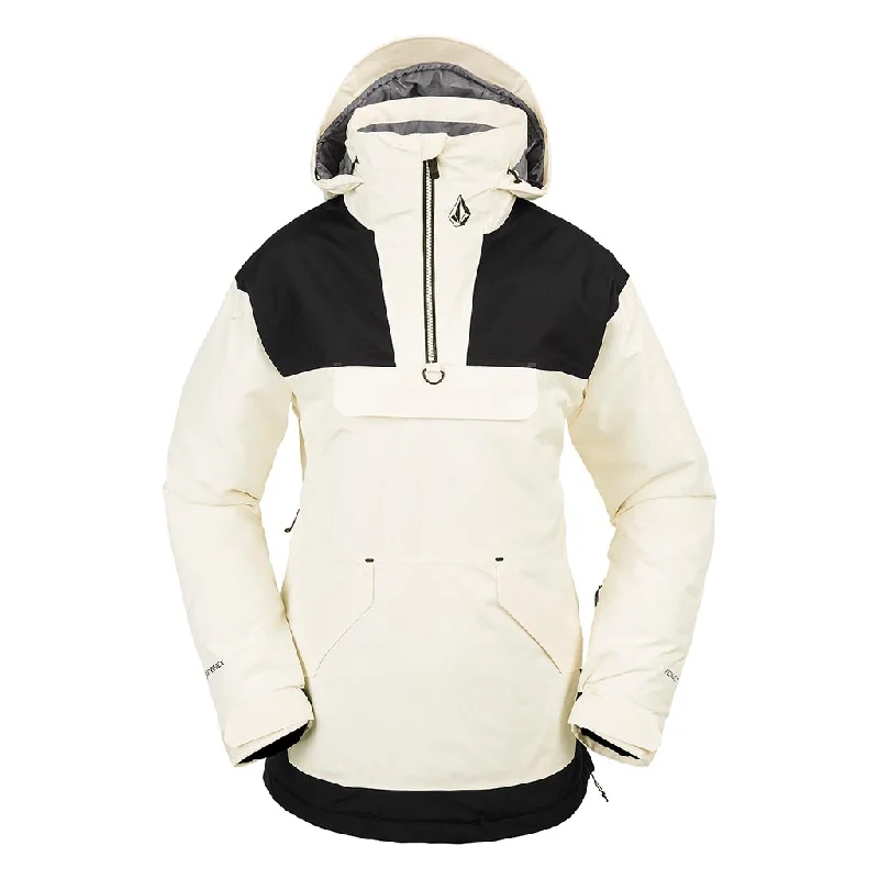 Women's pea coats in a plus - size fit for a flattering and warm winter coatVolcom 2024 Womens Fern Insulated Gore-Tex Pullover - Moonbeam Women's pea coats in a plus - size fit for a flattering and warm winter coatVolcom 2024 Womens Fern Insulated Gore-Tex Pullover - Moonbeam