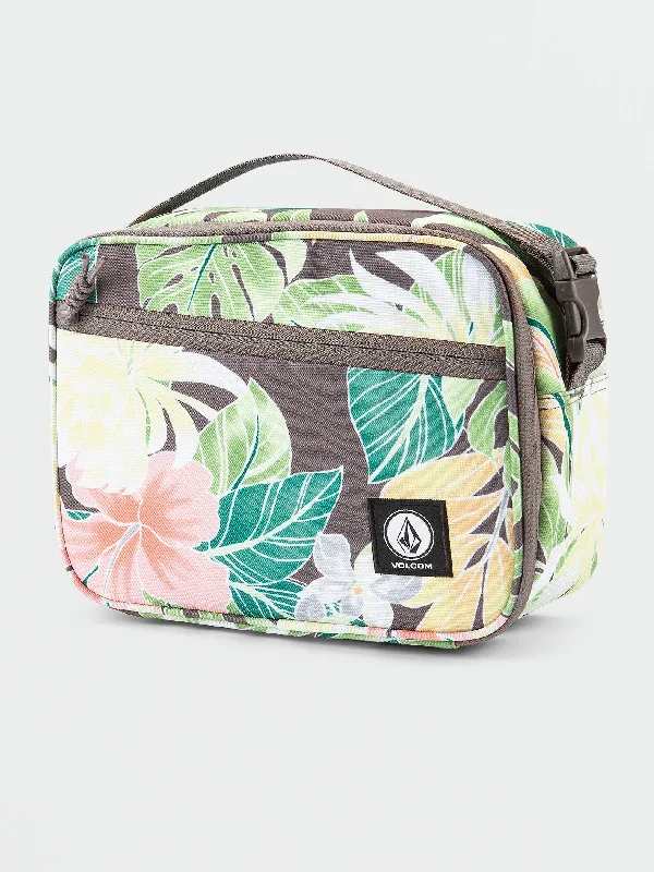 Women's cropped leather jackets with a fringe detail for a western - inspired outfitVolcom Lunch Box - Slate Grey Women's cropped leather jackets with a fringe detail for a western - inspired outfitVolcom Lunch Box - Slate Grey
