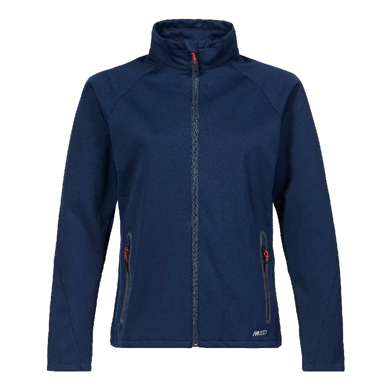 Women's quilted puffer jackets in a cropped silhouette for a modern twistWOMEN'S ESSENTIAL SOFTSHELL JACKET