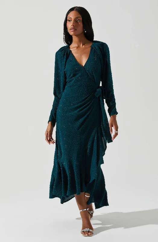 Zenaida Wrap Midi Dress