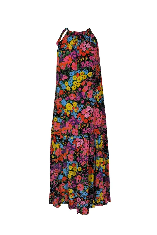 Maxi Women Dress with Floral Print for a Bohemian Vibe Maxi Women Dress with Floral Print for a Bohemian Vibe Les Reveries - Pink Multicolor Silk Floral High Neck Maxi Dress Sz XS Maxi Women Dress with Floral Print for a Bohemian Vibe Maxi Women Dress with Floral Print for a Bohemian Vibe Les Reveries - Pink Multicolor Silk Floral High Neck Maxi Dress Sz XS