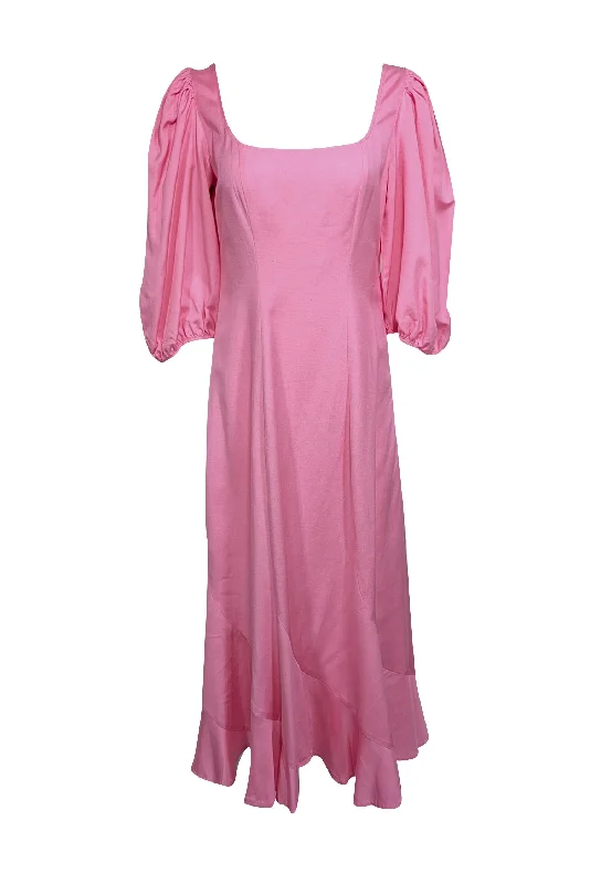 Shift Women Dress with a Simple and Classic Design for Everyday Wear Shift Women Dress with a Simple and Classic Design for Everyday Wear Loeffler Randall - Bubblegum Pink Curved Seam Maxi Dress Sz 6