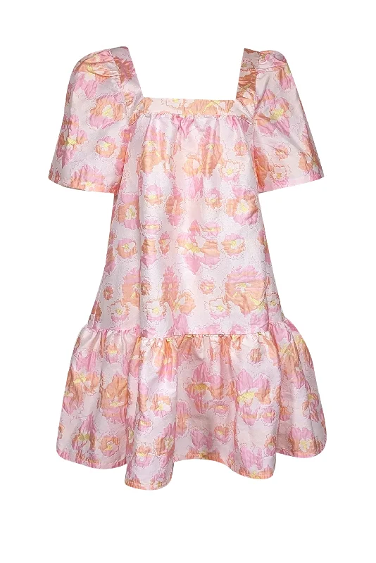 Lace - Embellished Women Dress for an Elegant and Sophisticated Appearance Lace - Embellished Women Dress for an Elegant and Sophisticated Appearance Stella Nova - Pink, Peach, & Metallic Floral Jacquard Flounce Hem Dress Sz 10 Lace - Embellished Women Dress for an Elegant and Sophisticated Appearance Lace - Embellished Women Dress for an Elegant and Sophisticated Appearance Stella Nova - Pink, Peach, & Metallic Floral Jacquard Flounce Hem Dress Sz 10