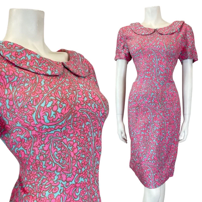 Sheath Women Dress with a Tailored Fit for a Professional Look Sheath Women Dress with a Tailored Fit for a Professional Look VINTAGE 60s 70s PINK BLUE PSYCHEDELIC ACANTHUS FLORAL PETER PAN COLLAR DRESS 10 Sheath Women Dress with a Tailored Fit for a Professional Look Sheath Women Dress with a Tailored Fit for a Professional Look VINTAGE 60s 70s PINK BLUE PSYCHEDELIC ACANTHUS FLORAL PETER PAN COLLAR DRESS 10