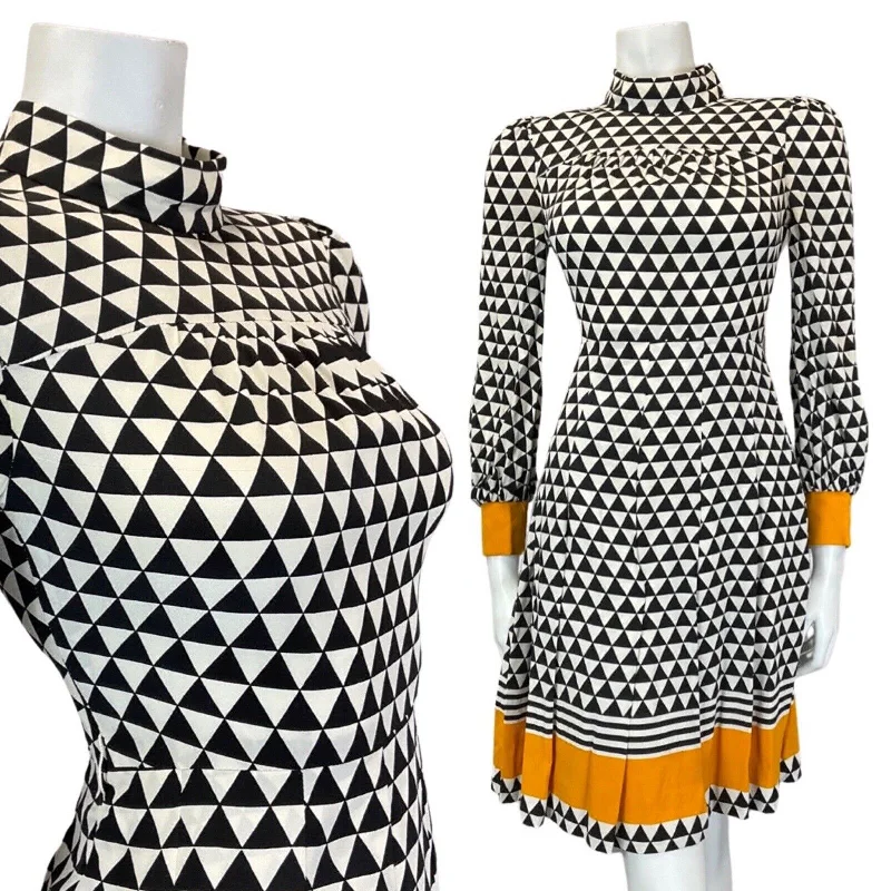 Off - the - Shoulder Women Dress for a Romantic and Feminine Look Off - the - Shoulder Women Dress for a Romantic and Feminine Look VINTAGE 60s 90s BLACK WHITE YELLOW GEOMETRIC MOD SKATER FLARED DRESS 6 8 Off - the - Shoulder Women Dress for a Romantic and Feminine Look Off - the - Shoulder Women Dress for a Romantic and Feminine Look VINTAGE 60s 90s BLACK WHITE YELLOW GEOMETRIC MOD SKATER FLARED DRESS 6 8