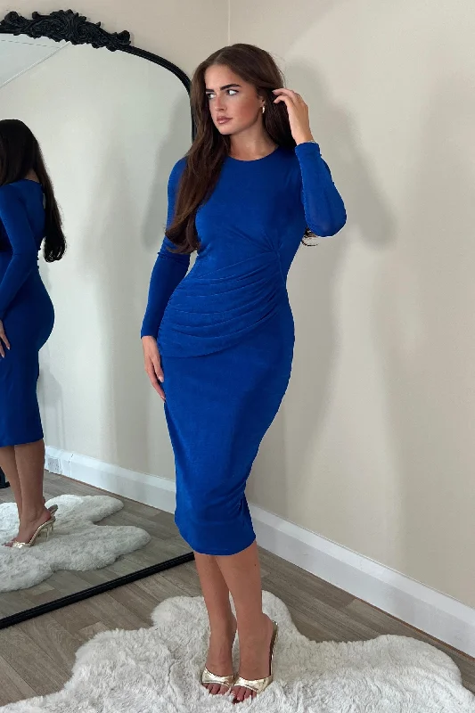 Midi dresses with halter necks for a stylish and comfortable optionAntonia Blue Wrap Detail Midi Dress Midi dresses with halter necks for a stylish and comfortable optionAntonia Blue Wrap Detail Midi Dress