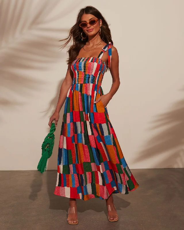 Midi dresses with ribbed textures for a unique and tactile appearanceEndless Vaycay Colorblock Midi Dress Midi dresses with ribbed textures for a unique and tactile appearanceEndless Vaycay Colorblock Midi Dress