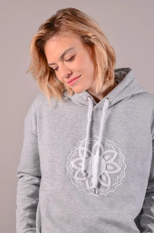 Women's hoodie with a kangaroo pocket and a pom - pom drawstring for added charmSwity Pullover Hoodie Women's hoodie with a kangaroo pocket and a pom - pom drawstring for added charmSwity Pullover Hoodie