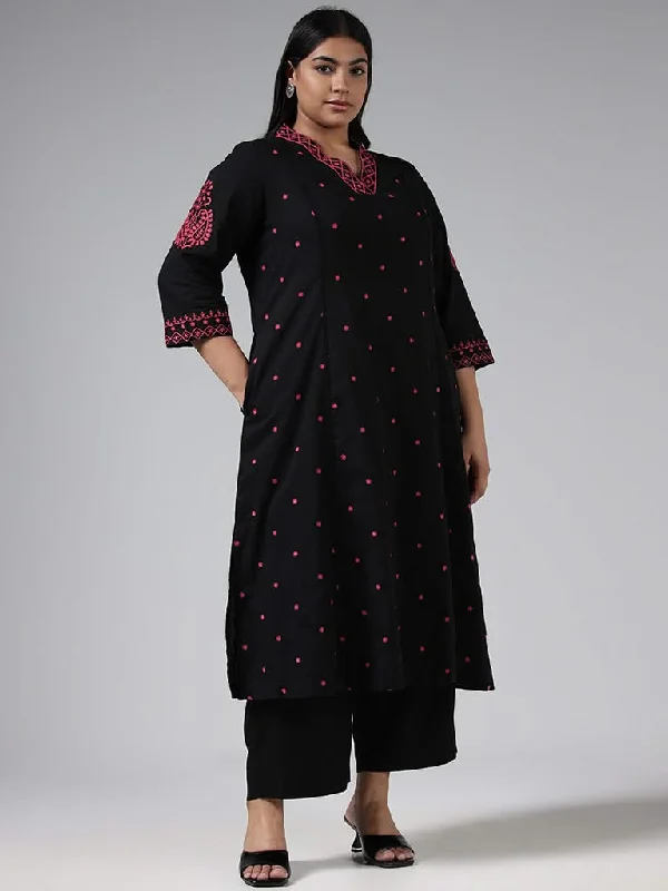 Women's denim shorts - style pants Light - wash women jeans for a fresh and summery appearance Diza Black Thread Embroidered Cotton Kurta Women's denim shorts - style pants Light - wash women jeans for a fresh and summery appearance Diza Black Thread Embroidered Cotton Kurta