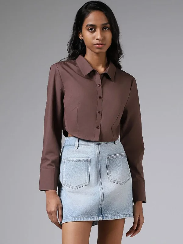 Women's kids - inspired printed pants Colored women jeans in vibrant hues like red and yellow Nuon Solid Coffee Brown Crop Shirt Women's kids - inspired printed pants Colored women jeans in vibrant hues like red and yellow Nuon Solid Coffee Brown Crop Shirt