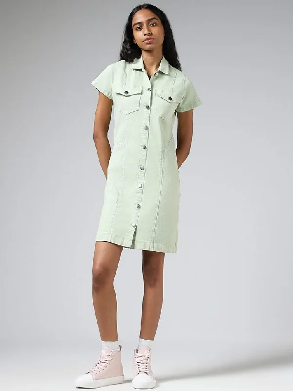Women's corduroy fall pants Dark - wash women jeans for a sophisticated and slimming effect Nuon Solid Light Green Denim Dress Women's corduroy fall pants Dark - wash women jeans for a sophisticated and slimming effect Nuon Solid Light Green Denim Dress