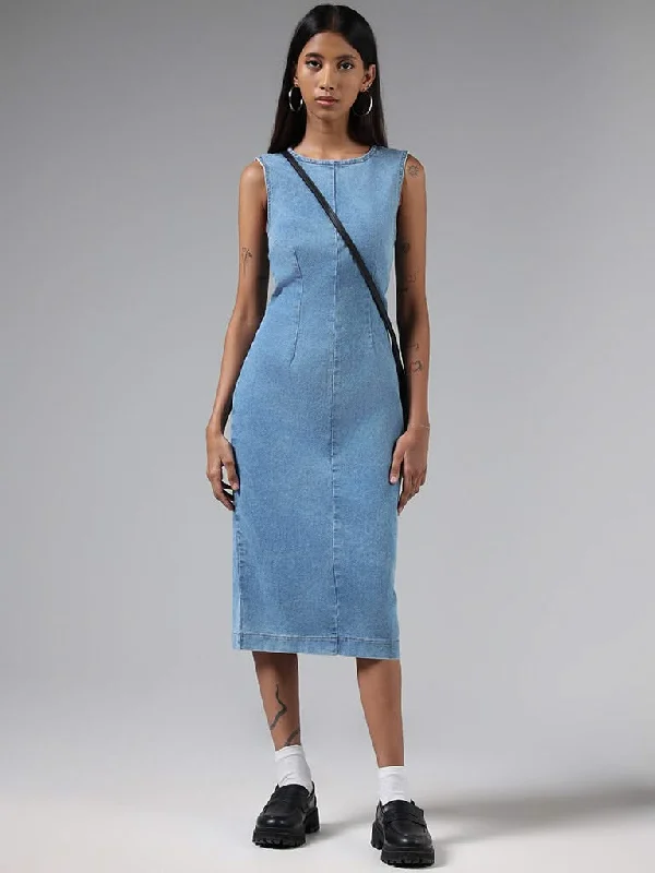 Women's paisley bohemian pants Embroidered women jeans with intricate patterns Nuon Solid Mid Blue Denim Dress Women's paisley bohemian pants Embroidered women jeans with intricate patterns Nuon Solid Mid Blue Denim Dress