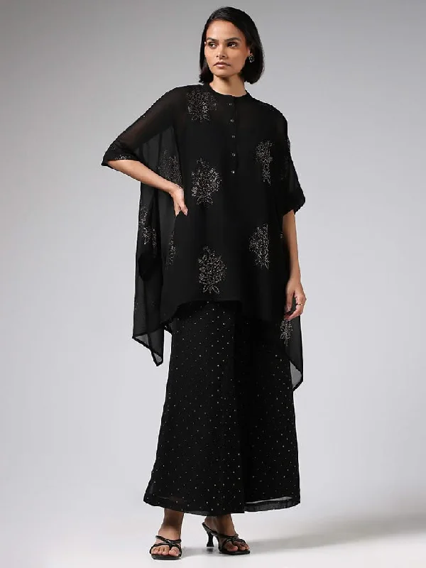 Women's nursing work pants Straight - leg women jeans with a classic and timeless appeal Vark Black Embellished Kaftan with Inner & Palazzos Set Women's nursing work pants Straight - leg women jeans with a classic and timeless appeal Vark Black Embellished Kaftan with Inner & Palazzos Set