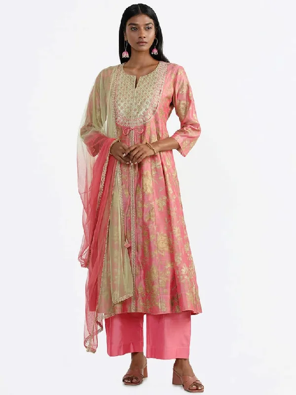 Women's silk evening pants Stretch women jeans for enhanced mobility and comfort Vark Embroidered Yoke Pink Kurta, Palazzos & Dupatta Set Women's silk evening pants Stretch women jeans for enhanced mobility and comfort Vark Embroidered Yoke Pink Kurta, Palazzos & Dupatta Set