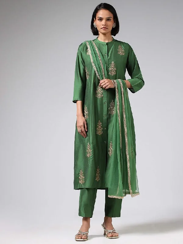 Women's sustainable fashion pants Jeggings women jeans combining the comfort of leggings and style of jeans Vark Green Embroidered Kurta, Pants & Dupatta Set Women's sustainable fashion pants Jeggings women jeans combining the comfort of leggings and style of jeans Vark Green Embroidered Kurta, Pants & Dupatta Set