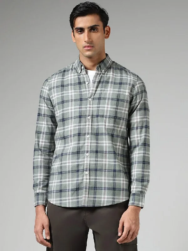 Women's pants with reflective strips Acid - wash women jeans with a retro finish WES Casuals Sage Plaid Checked Cotton Relaxed-Fit Shirt Women's pants with reflective strips Acid - wash women jeans with a retro finish WES Casuals Sage Plaid Checked Cotton Relaxed-Fit Shirt