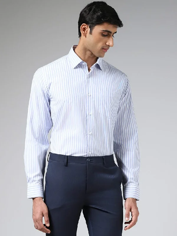 Women's discounted work pants Cargo women jeans with multiple pockets for added functionality WES Formals Light Blue Candy Striped Slim-Fit Shirt Women's discounted work pants Cargo women jeans with multiple pockets for added functionality WES Formals Light Blue Candy Striped Slim-Fit Shirt