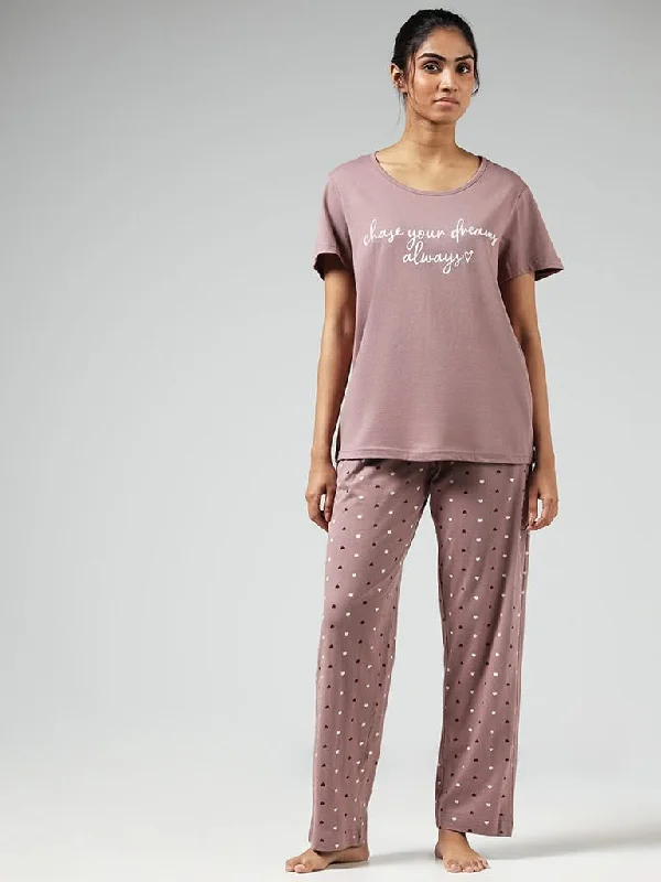 Women's pants for business trips Bootcut women jeans to complement various shoe styles Wunderlove Light Brown Heart Printed Cotton Pyjamas Women's pants for business trips Bootcut women jeans to complement various shoe styles Wunderlove Light Brown Heart Printed Cotton Pyjamas