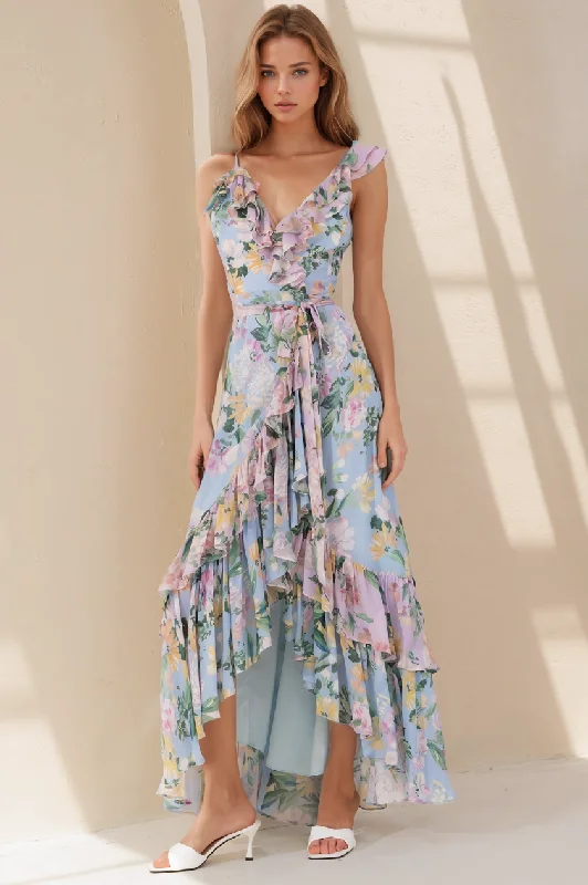 Maxi dresses with geometric prints for a contemporary aestheticALEX MAXI