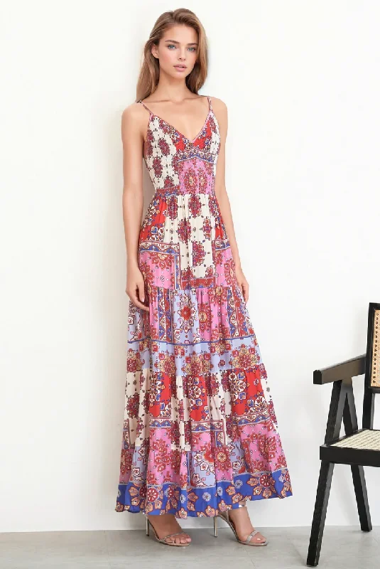 Polyester maxi dresses for easy - care and durabilityCLAIRE MAXI DRESS