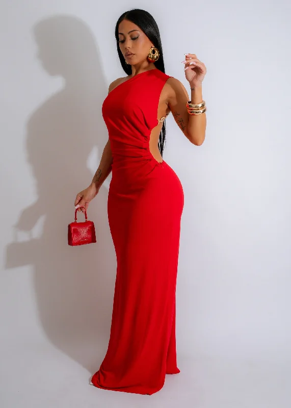 Maxi dresses with tassel accents for a fun and lively touchDual Elegance Maxi Dress Red Maxi dresses with tassel accents for a fun and lively touchDual Elegance Maxi Dress Red