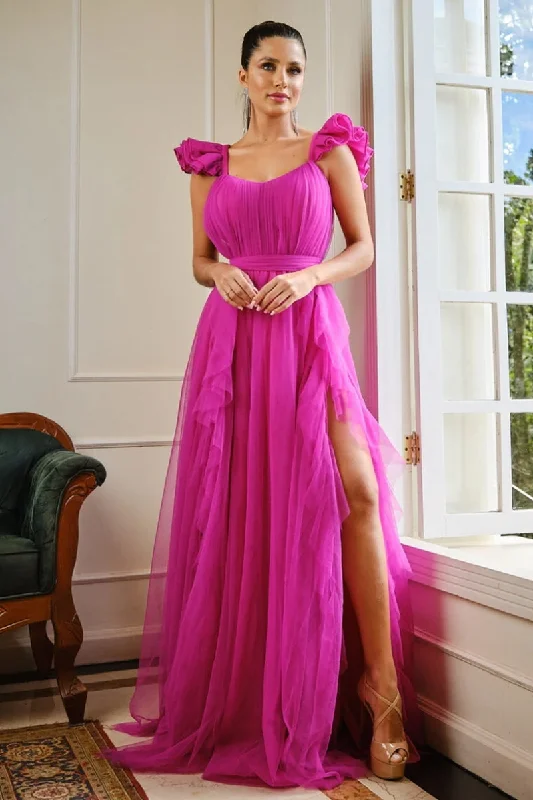 Maxi dresses with a criss - cross back for a flirty and unique detailElisabelle Runway Tulle Maxi Dress Maxi dresses with a criss - cross back for a flirty and unique detailElisabelle Runway Tulle Maxi Dress