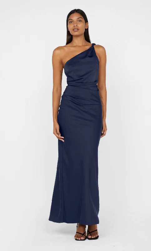 Maxi dresses with an empire waist for a flattering fit on all body typesLUNETTA ASYM DRESS - INK Maxi dresses with an empire waist for a flattering fit on all body typesLUNETTA ASYM DRESS - INK