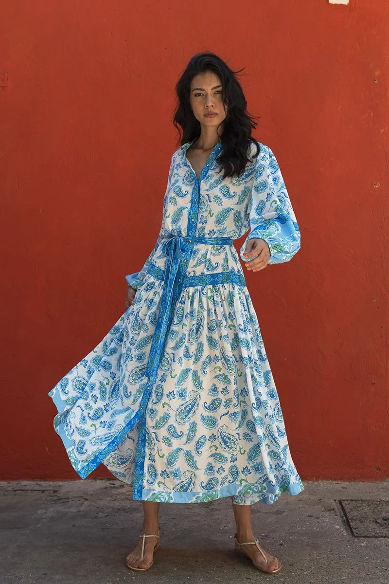 Printed maxi dresses with abstract patterns for an artistic lookMalia Maxi