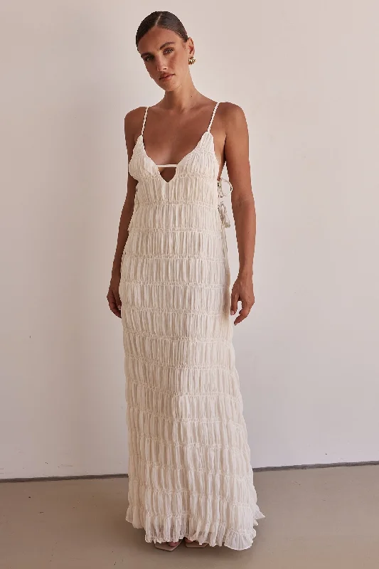 Mika Maxi Dress (Cream)