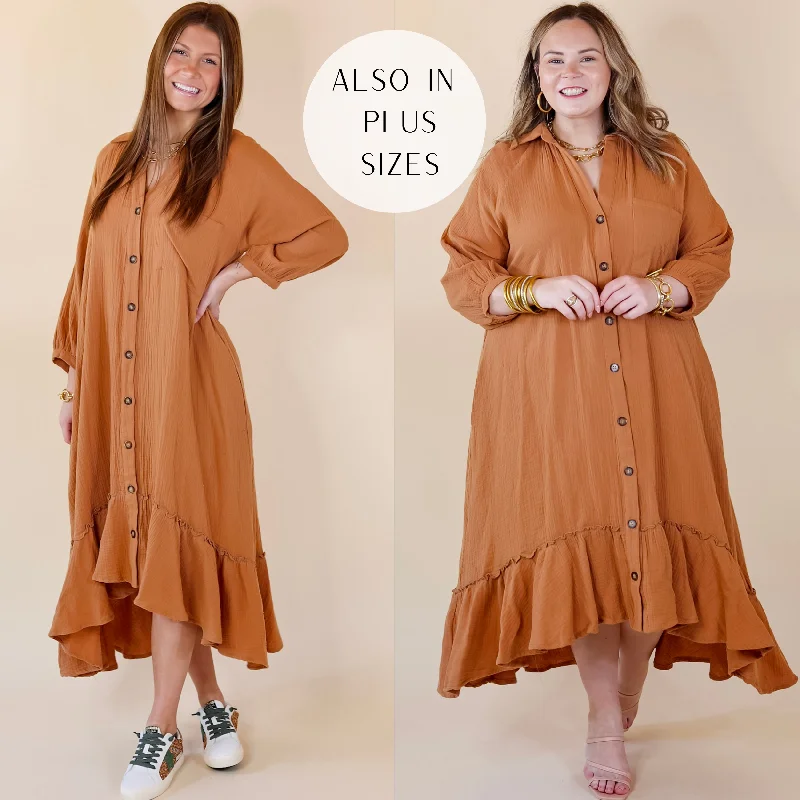 Sequined maxi dresses for formal evening galasNew England Nights Button Up Ruffle Hem Midi Dress in Camel Sequined maxi dresses for formal evening galasNew England Nights Button Up Ruffle Hem Midi Dress in Camel