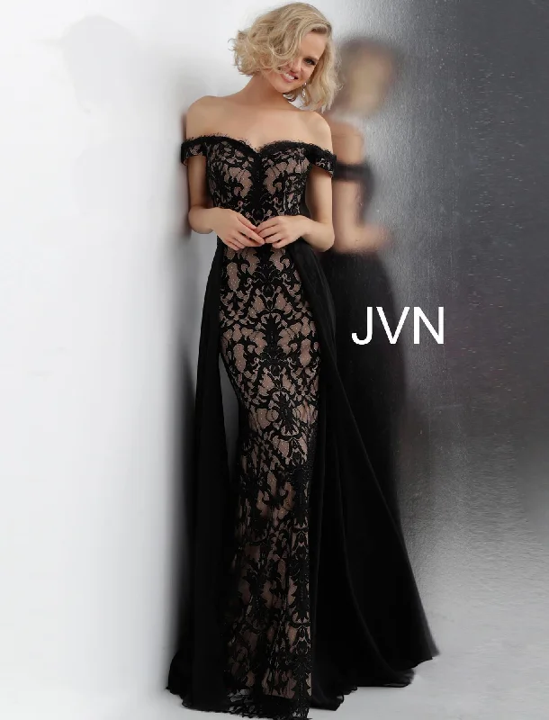 Jovani 62489 Off the Shoulder Lace Prom Dress Sale