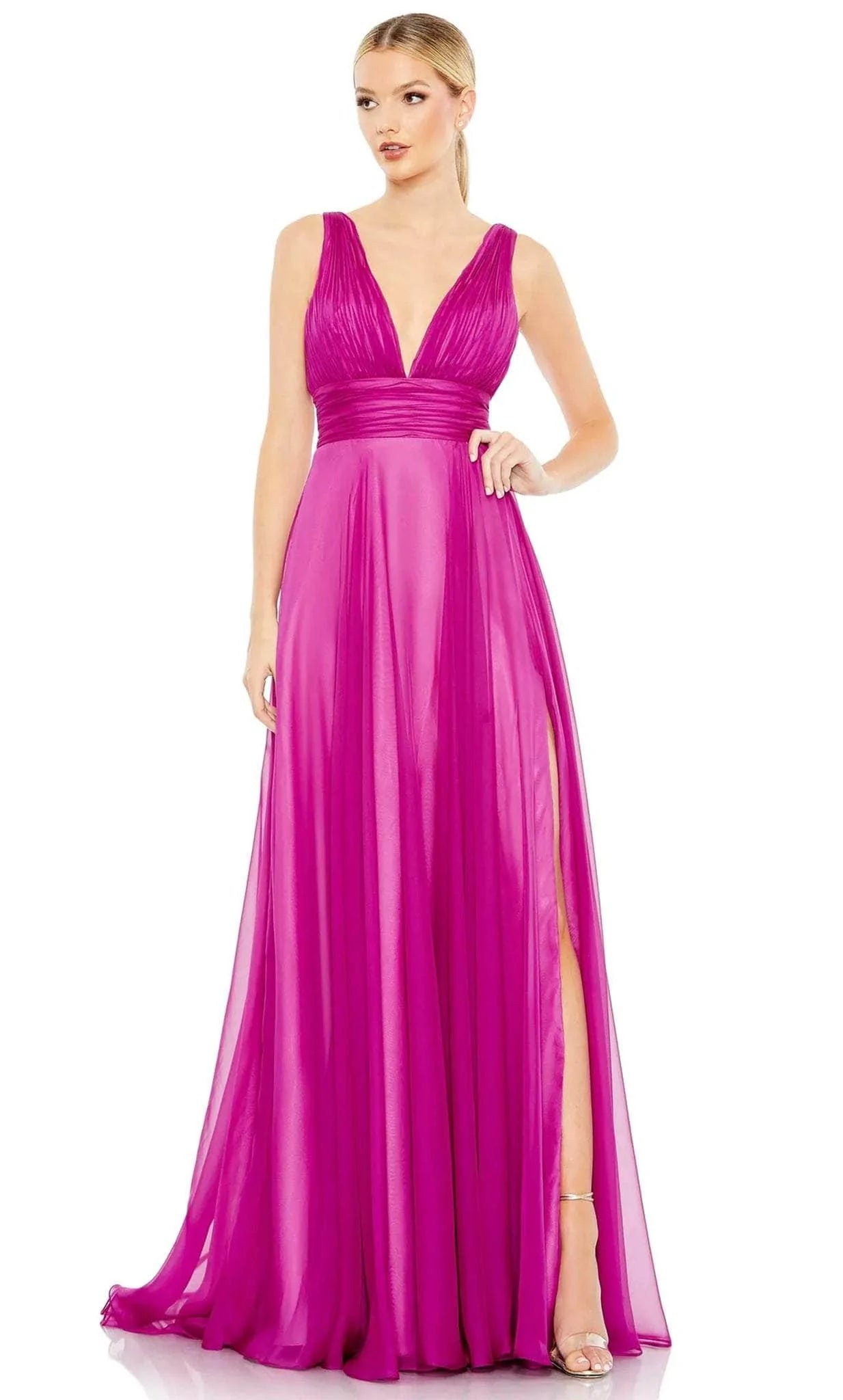 Ieena Duggal 68134 - Ruched Chiffon Bridesmaid Gown