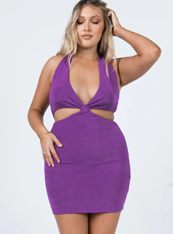 Peyton Mini Dress Purple