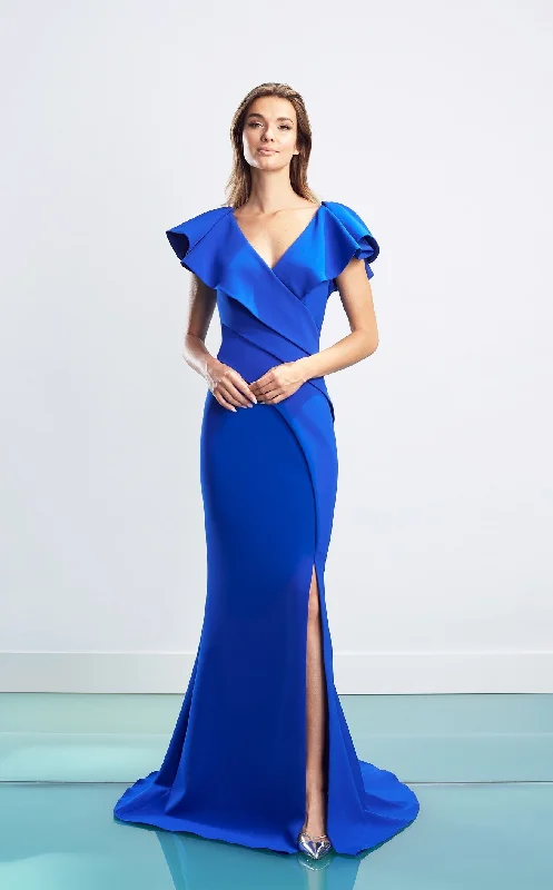 Formal dresses with cold - shoulder ruffled sleeves and floral prints for a romantic and trendy formal styleDaymor 1456 Dress Formal dresses with cold - shoulder ruffled sleeves and floral prints for a romantic and trendy formal styleDaymor 1456 Dress