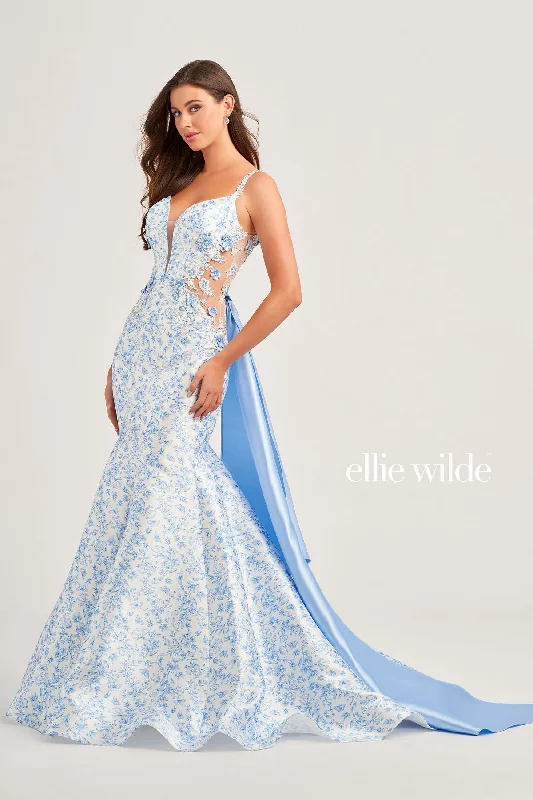 Sleeveless party dresses made of silk for a luxurious feelEllie Wilde EW35033 Long Formal Mermaid Overskirt Prom Gown Sleeveless party dresses made of silk for a luxurious feelEllie Wilde EW35033 Long Formal Mermaid Overskirt Prom Gown