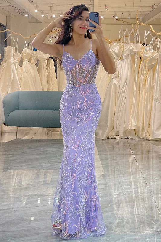 Party dresses with a metallic - thread embroidery for a luxurious touchGlitter Lilac Long Corset Appliqued Prom Dress Party dresses with a metallic - thread embroidery for a luxurious touchGlitter Lilac Long Corset Appliqued Prom Dress
