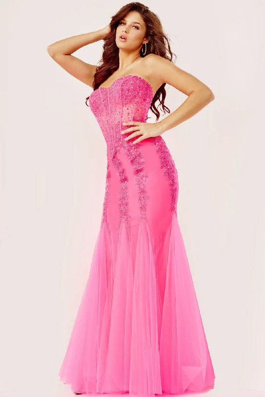 Jovani 5908 Long Strapless Mermaid Prom Dress