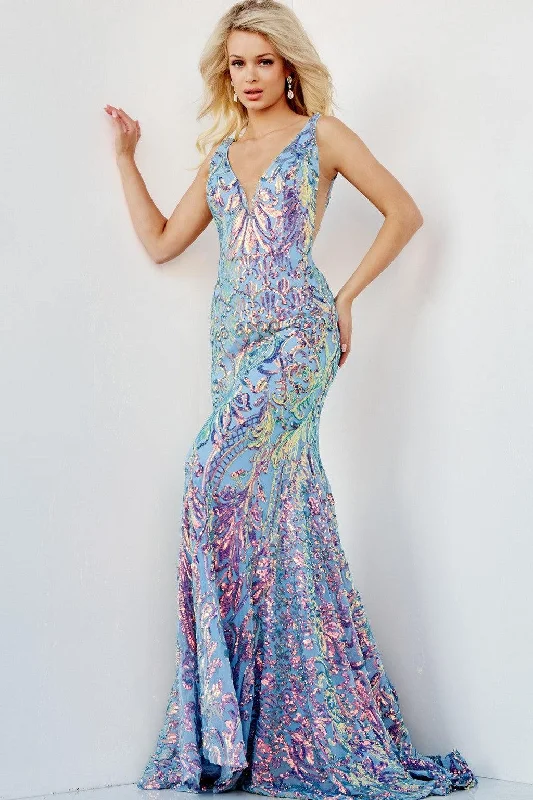 Jovani JVN63349 Long Fitted Sleeveless Evening Gown