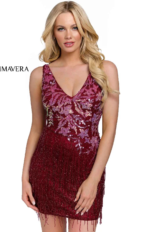 Beach party dresses made of lightweight and breathable fabricPrimavera Couture 3805 Dress Beach party dresses made of lightweight and breathable fabricPrimavera Couture 3805 Dress