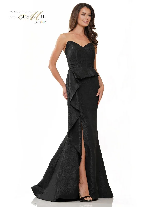 Rina di Montella RD2936 Long Strapless Formal Dress