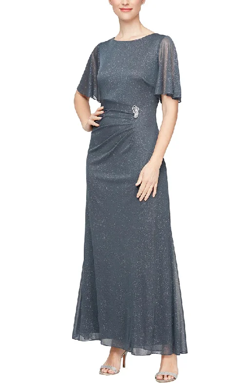 Party dresses with a cut - out design for a daring and edgy styleSL Fashions 9233153 Petite Glitter Long Formal Dress Party dresses with a cut - out design for a daring and edgy styleSL Fashions 9233153 Petite Glitter Long Formal Dress