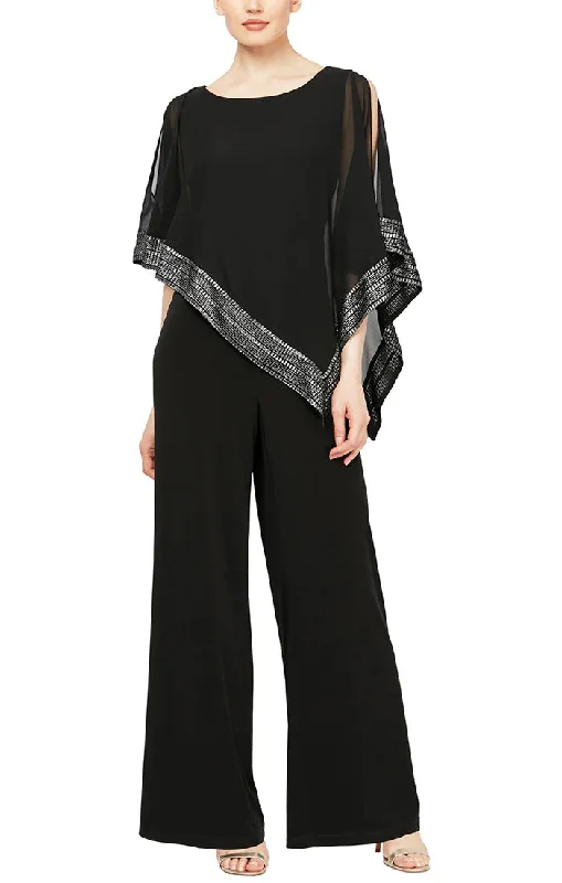 Party dresses with a satin - lined interior for added comfortSL Fashions 9277331 Formal Petite Jersey Jumpsuit Party dresses with a satin - lined interior for added comfortSL Fashions 9277331 Formal Petite Jersey Jumpsuit