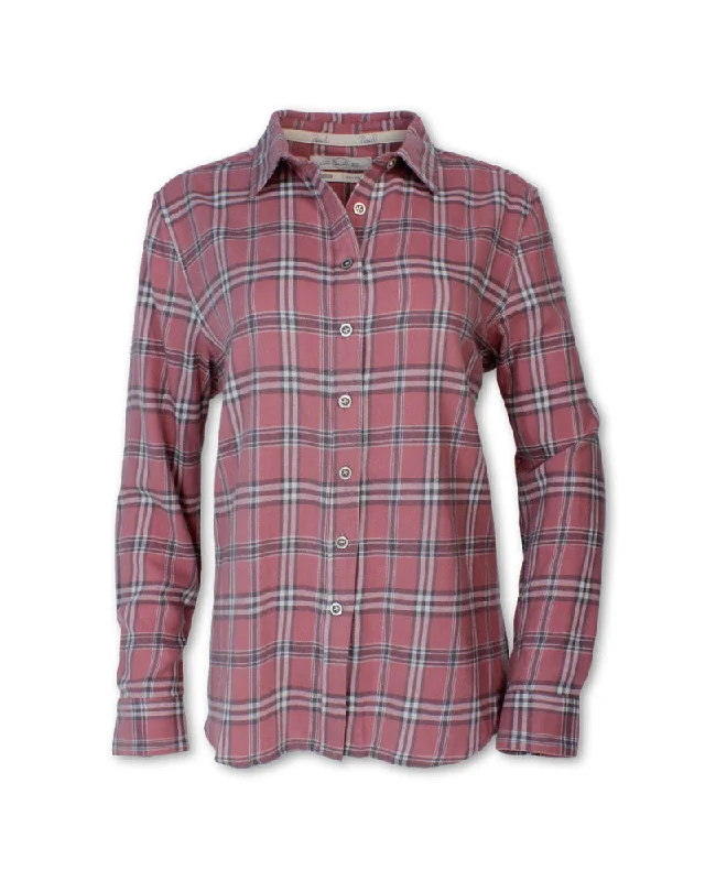Mock Neck Women Long Sleeve Top for a Modern AestheticWOMEN'S PLAID FLANNEL