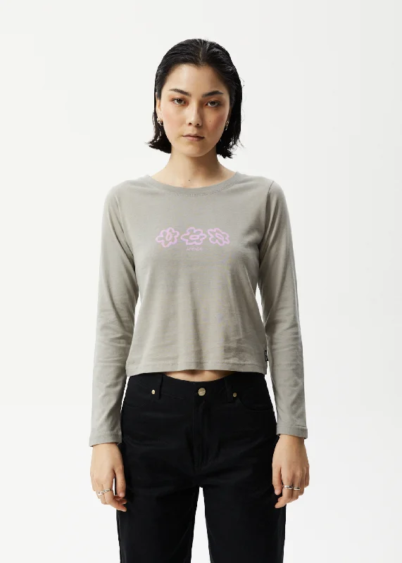 Striped Women Long Sleeve Top in a Timeless PatternAFENDS Womens Lily - Long Sleeve Graphic T-Shirt - Olive Striped Women Long Sleeve Top in a Timeless PatternAFENDS Womens Lily - Long Sleeve Graphic T-Shirt - Olive