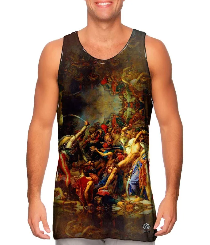 Mock Neck Women's Performance Tank Tops for CyclingAnne-Louis Girodet de Roussy-Trioson - "The Revolt of Cairo" (1810) Mock Neck Women's Performance Tank Tops for CyclingAnne-Louis Girodet de Roussy-Trioson - "The Revolt of Cairo" (1810)