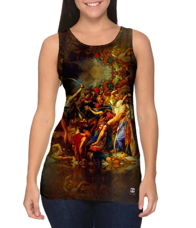 Women's Button - Down Tank Tops in Striped PatternsAnne-Louis Girodet de Roussy-Trioson - "The Revolt of Cairo" (1810) Women's Button - Down Tank Tops in Striped PatternsAnne-Louis Girodet de Roussy-Trioson - "The Revolt of Cairo" (1810)