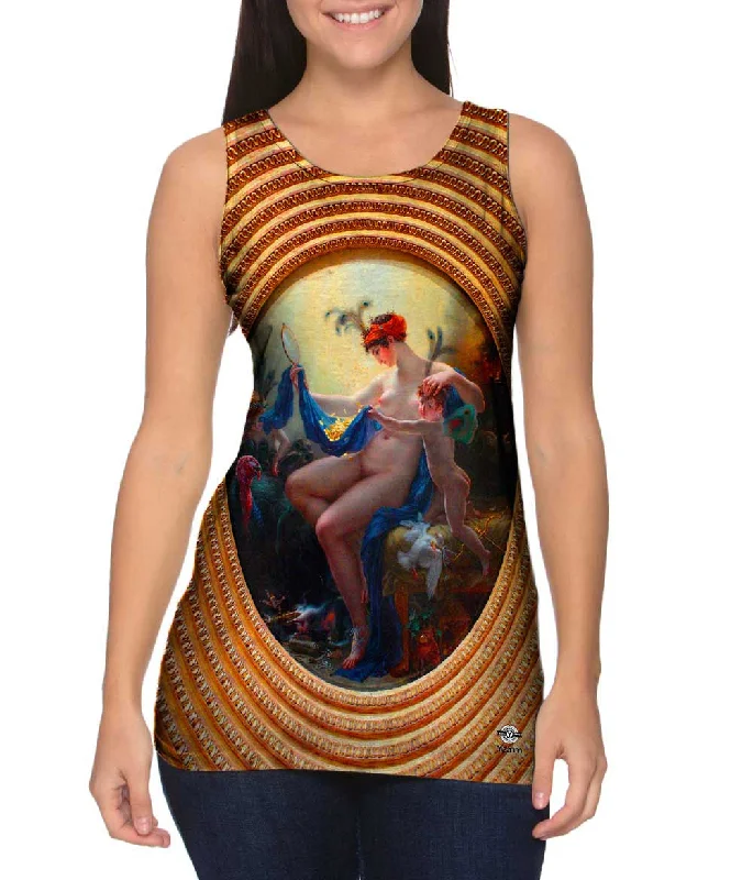 Women's Cropped Tank Tops with Vintage Band LogosAnne Louis Girodet Trioson - "Mademoiselle Lange as Danae" (1799)