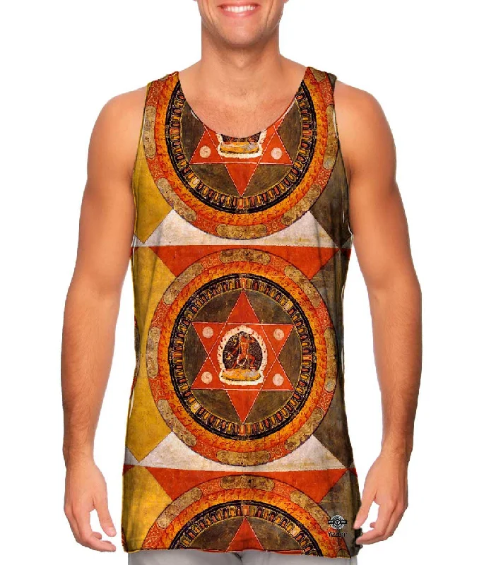 Plus Size Women's Glitter - Trimmed Tank Tops for Party NightsAnonymous, improved by Poke2001 - "Tibetan Mandala Vajrayogini" (1900) Plus Size Women's Glitter - Trimmed Tank Tops for Party NightsAnonymous, improved by Poke2001 - "Tibetan Mandala Vajrayogini" (1900)