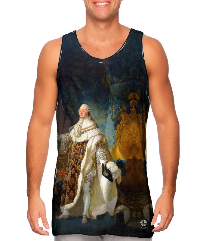 Women's Longline Tank Tops with Abstract PrintsAntonie Francois Callet - "King Louis XVI" Women's Longline Tank Tops with Abstract PrintsAntonie Francois Callet - "King Louis XVI"